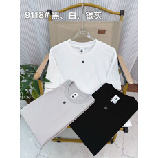 批发外贸日韩老钱风轻奢原创设计<b class='q'>男士</b><b class='q'>短袖</b>2026年夏季新款莱赛尔