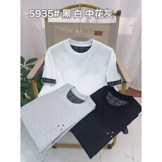 批发外贸日韩老钱风轻奢原创设计<b class='q'>男士</b><b class='q'>短袖</b>2026年夏季新款莱赛尔