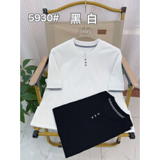 批发外贸日韩老钱风轻奢原创设计<b class='q'>男士</b><b class='q'>短袖</b>2026年夏季新款莱赛尔