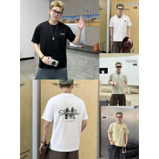 批发夏季新款潮牌短袖美式刺绣男生夏季宽松半袖体恤百搭上衣高档痞帅