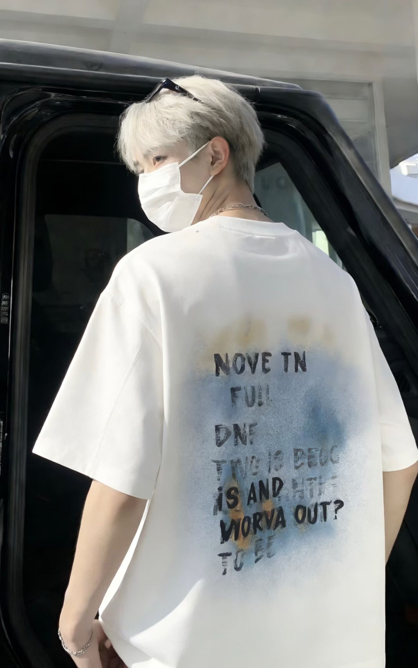 오리지널 sh 남녀 같은 단락 루즈핏 자수 라운드 넥 프린트 반팔 티셔츠 커플 트렌드