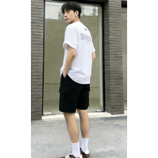 批发原创 SH男女同款宽松刺绣圆领印花短袖<b class='q'>T</b><b class='q'>恤</b> 情侣潮流