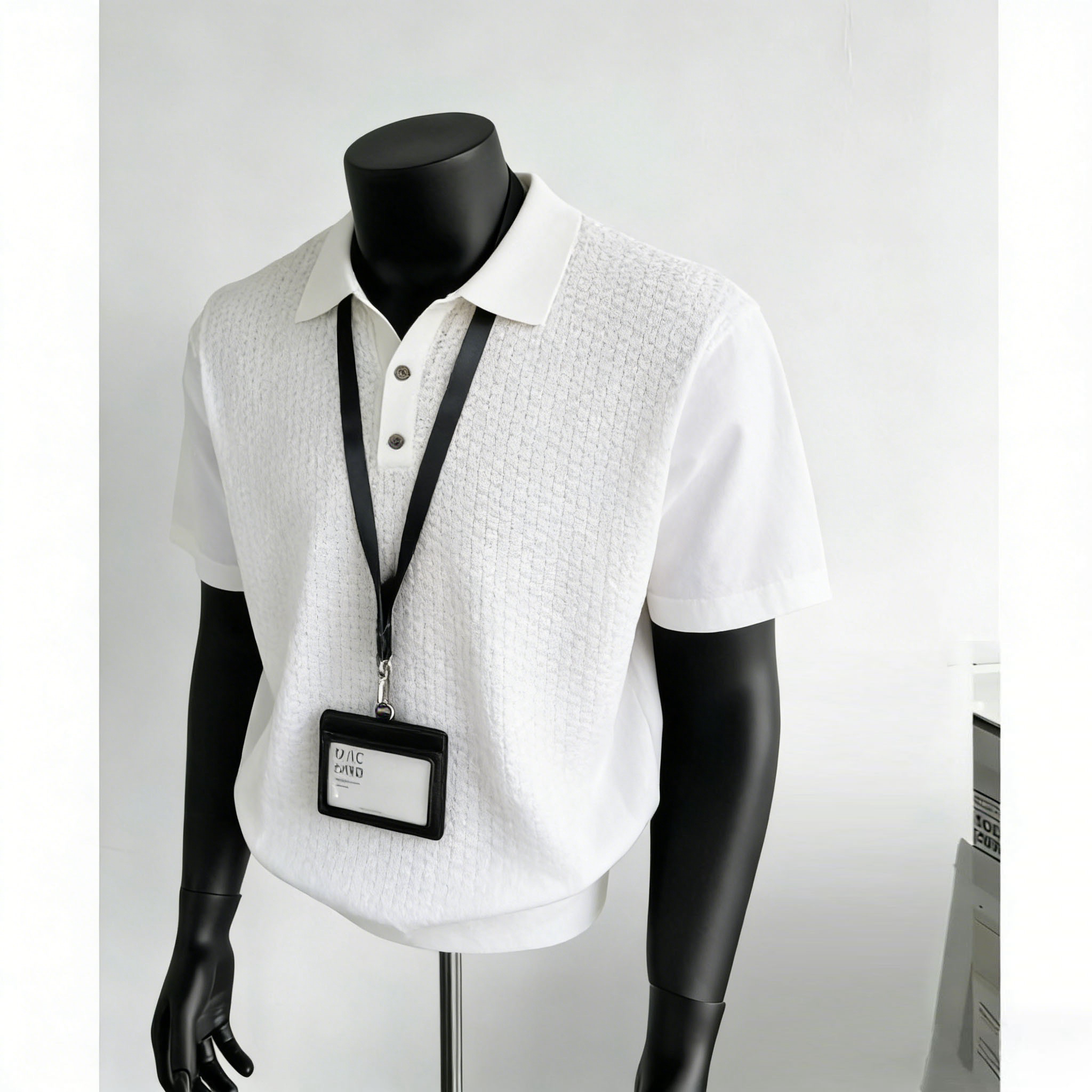 오래된 돈 바람 남성 의류 패션 고급 질감 니트 반팔 남자 여름 새로운 몸매 가꾸기 폴로 칼라 티셔츠 POLO 셔츠 남자