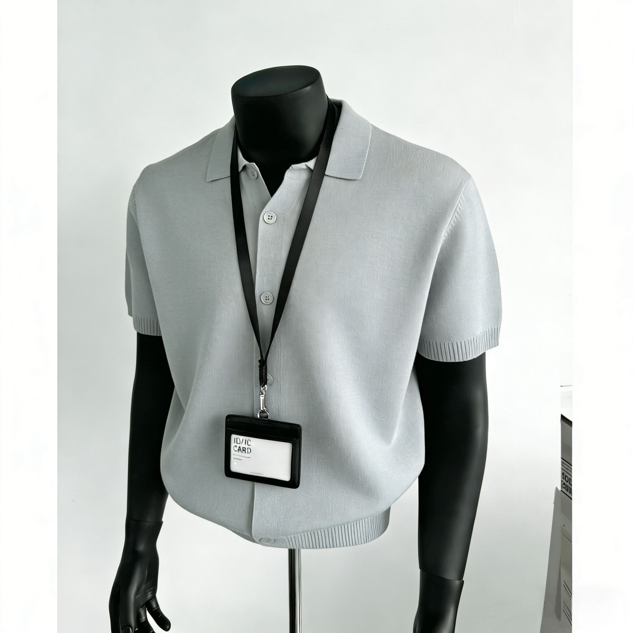 오래된 돈 바람 남성 의류 패션 고급 질감 니트 반팔 남자 여름 새로운 몸매 가꾸기 폴로 칼라 티셔츠 POLO 셔츠 남자