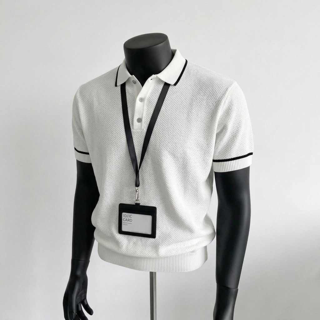 오래된 돈 바람 남성 의류 패션 고급 질감 니트 반팔 남자 여름 새로운 몸매 가꾸기 폴로 칼라 티셔츠 POLO 셔츠 남자