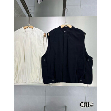 批发春夏季新款拉链立领短款工装马甲男女款叠穿无袖坎肩背心<b class='q'>潮</b>牌外套