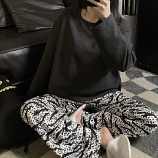 批发L-5XL <b class='q'>情侣</b><b class='q'>男女</b>士同款羊绒德绒<b class='q'>睡衣</b>秋冬季爆款保暖大码套装