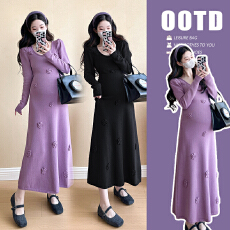 批发实拍现现 小个子孕妇装<b class='q'>韩版</b>时尚孕妇连衣裙修身显瘦孕妇裙