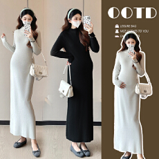 批发实拍现现 秋冬新款<b class='q'>孕妇装</b><b class='q'>百搭</b>修身显瘦<b class='q'>孕妇</b><b class='q'>连衣裙</b>针织<b class='q'>孕妇</b><b class='q'>裙</b>