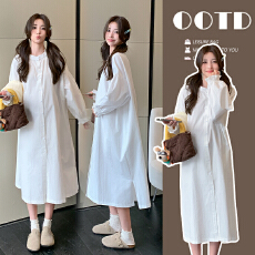 批发实拍现现 韩版宽松大码孕妇装<b class='q'>休闲</b>孕妇连衣裙潮妈慵懒孕妇裙