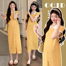 实拍现现 新款孕妇装针织休闲韩版孕妇连衣裙宽松大码懒人孕妇裙