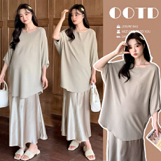 批发实拍现现 孕妇装夏装高品质曲珠针织孕妇上衣韩版宽松大码