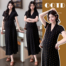 批发实拍现现 孕妇夏装韩版修身显瘦印花孕妇连衣裙V领针织弹力孕妇裙