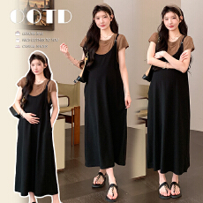 批发实拍现现 韩版<b class='q'>休闲</b>懒人孕妇装大码孕妇两件套舒适透气套装