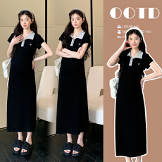 批发实拍现现 夏季小个子<b class='q'>孕妇装</b>韩版时尚修身显瘦拼接刺绣<b class='q'>孕妇</b><b class='q'>连衣裙</b>