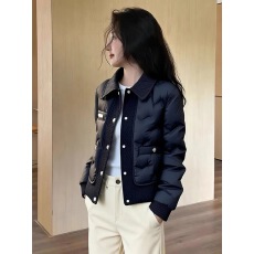 批发棉服女款2025新款冬独特超好看气质轻奢高端黑色夹棉加厚保暖外套