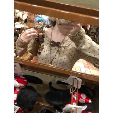 批发【260克绵<b class='q'>羊绒</b>磨毛】卡通刺绣长袖T恤蝴蝶结波点上衣