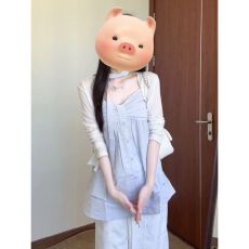 批发原版面料+软糯<b class='q'>羊绒</b>1*1】韩系绝美吊带背心外穿小衫套装