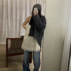 批发韩国冬季 ins花边拼接吊带裙女叠穿百搭氛围感