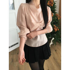 批发韩国chic高领长袖上衣+扭结绑带<b class='q'>吊带</b><b class='q'>背心</b>套装