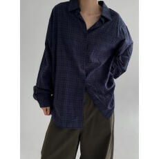 批发有货 韩国ins春日 宽松 <b class='q'>格子</b><b class='q'>衬衫</b>女长袖<b class='q'>衬衣</b>