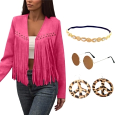 批发2026新款时尚复古民族风欧美跨境外贸热卖速卖通爆款流苏开衫外套