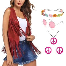 批发2026新款时尚复古民族风欧美跨境外贸热卖新款流苏设计感马甲开衫