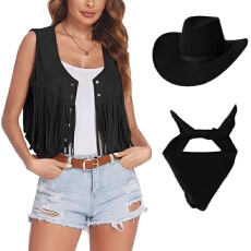 批发2026欧美时尚新款复古流苏亚马逊开衫外套短款民族风背心马甲上衣