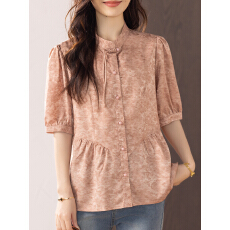 批发限价+12+小视频 2026新款夏衬衣女气质新中式国风七分袖衬衫夏季