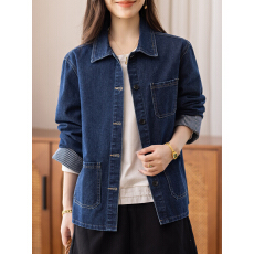 批发限价+12+小视频 2026新款春季女装牛仔衣外套女宽松时尚洋气上衣