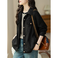 批发限价+12+小视频  时尚新款2026春秋复古显瘦夹克美拉德上衣女