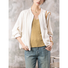 批发限价+12+小视频 春季新款<b class='q'>棒球</b>领<b class='q'>外套</b>女2026设计感花苞摆宽松上衣