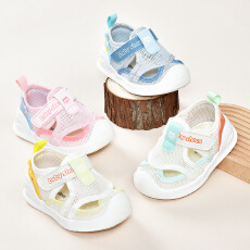 批发宝宝凉鞋男<b class='q'>夏季</b>学步鞋0一1-2岁婴儿防滑软底婴幼儿网鞋女宝宝鞋子