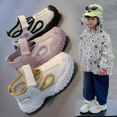 批发爆款儿童凉鞋2025年<b class='q'>夏季</b>爆款女宝宝单网镂空框子鞋时尚男童休闲鞋