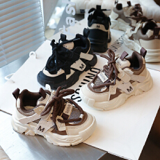 批发儿童运动鞋2025年<b class='q'>夏季</b>爆款单网透气女宝宝老爹鞋时尚百搭男童单鞋