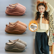 批发男女<b class='q'>童鞋</b>雪地靴软底棉鞋平底地板鞋2025冬季<b class='q'>新款</b>儿童花毛绒雪地鞋