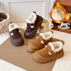 批发儿童棉鞋女童雪地靴2025<b class='q'>冬</b>季新款韩版磨砂男童加绒加厚短靴大棉鞋