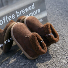 批发二棉短靴2025年<b class='q'>冬</b>季爆款女宝宝加绒保暖小靴子软底防滑男童棉鞋子