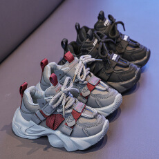 批发儿童帅气老爹鞋2025年秋季新款男童小中大童跑步鞋女童<b class='q'>休闲</b>鞋潮