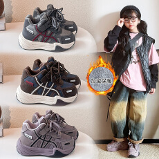 批发加绒运动鞋2025年冬季爆款软底防滑女宝宝休闲鞋<b class='q'>时尚</b>男童保暖鞋子