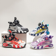 批发青少年2025秋冬季<b class='q'>新款</b>皮面透气男童篮球鞋男孩女孩儿童<b class='q'>运动鞋</b>