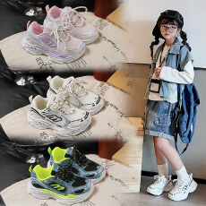 批发儿童双网<b class='q'>运动鞋</b>2026年春季新款软底女宝宝<b class='q'>休闲</b>鞋网面透气男童单鞋