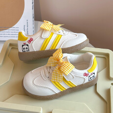 批发儿童皮面板鞋2026年春秋新款软底防滑女宝宝<b class='q'>休闲</b>鞋时尚男童单鞋子