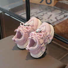 批发女童休闲老爹鞋2026春季<b class='q'>新款</b>儿<b class='q'>童鞋</b>子软底运动鞋学生双网运动鞋