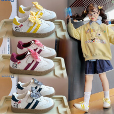 批发儿童皮面板鞋2026年春秋<b class='q'>新款</b>软底防滑女宝宝休闲鞋时尚男童单鞋子