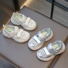 批发男童运动框子鞋镂空透气鞋2026款<b class='q'>夏季</b>儿童防滑软底中大女童包头鞋