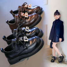 批发女童韩版小皮鞋2026春季新款公主鞋<b class='q'>百搭</b>卡通乐福鞋中大童洋气单鞋