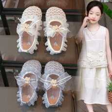 批发女童网纱公主鞋宝宝软底学步鞋2026年夏季<b class='q'>新款</b>凉鞋儿童透气单鞋韩