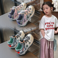 批发旋转扣童鞋2026夏季<b class='q'>新款</b>儿童框子鞋时尚轻便镂空透气男女童运动鞋