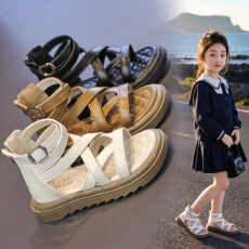 批发女童罗马鞋凉鞋2026夏季<b class='q'>新款</b>儿<b class='q'>童鞋</b>子小女孩公主鞋软底休闲沙滩鞋